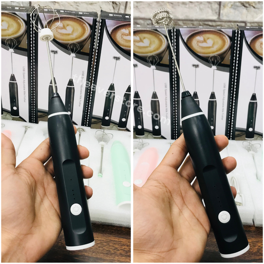 2 in 1 Imported Rechargeable Coffee Beater & Milk Frother | Egg Beater