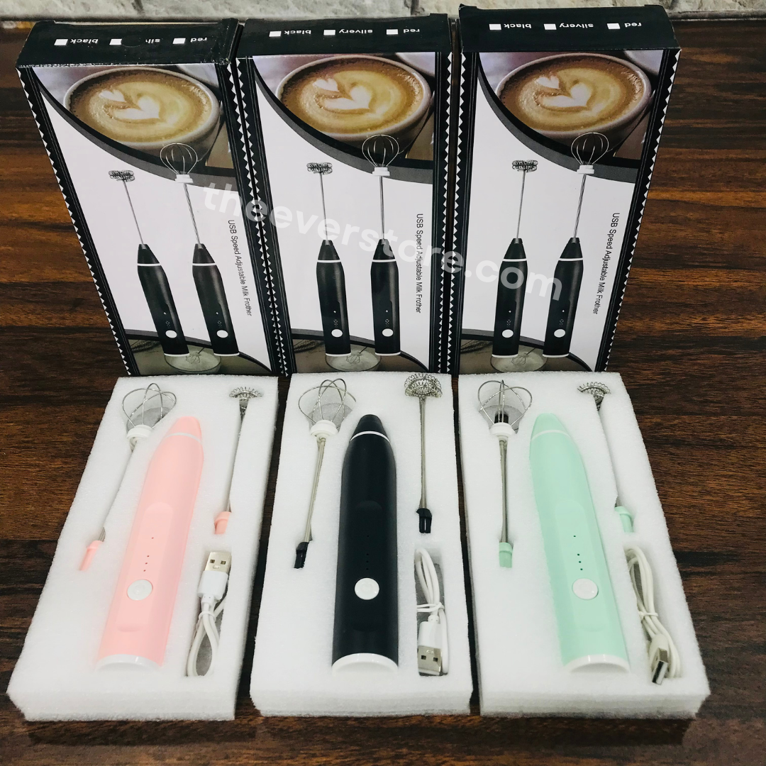 2 in 1 Imported  Rechargeable Coffee Beater & Milk Frother | Egg Beater
