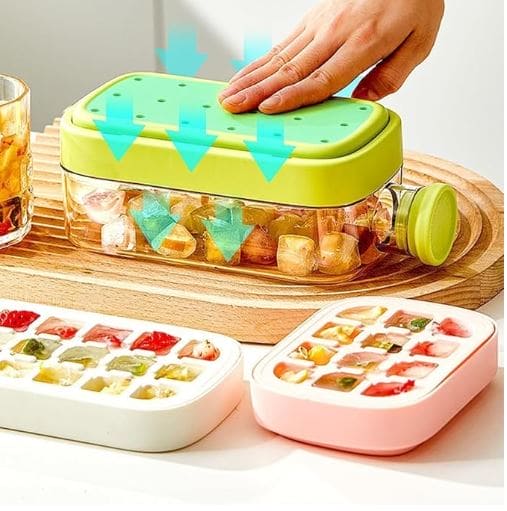 Crush Cup Ice Cube Maker – Portable Flat Water Bottle Ice Tray for On-the-Go Refreshments