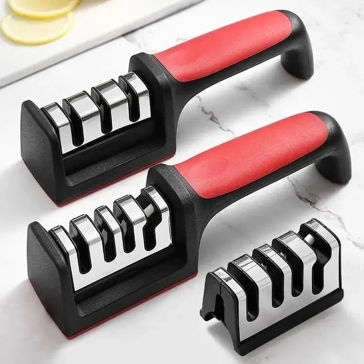 Household Knife Sharpener Kitchen Multi-Functional Three-Section Cutter Diamond Cutter Sharpening