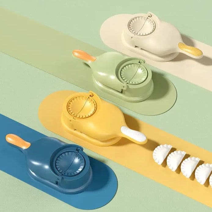 2 In 1 Dumpling Maker, Portable Manual Dumpling Presser, Dumpling Maker Mold, Dough Skin Molder Machine, Rolling Dough Dumpling Machine, Manual Tortilla Maker, Dough Pressing Tool, Kitchen Dumpling Making Tool