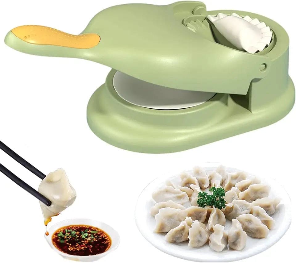 2 In 1 Dumpling Maker, Portable Manual Dumpling Presser, Dumpling Maker Mold, Dough Skin Molder Machine, Rolling Dough Dumpling Machine, Manual Tortilla Maker, Dough Pressing Tool, Kitchen Dumpling Making Tool