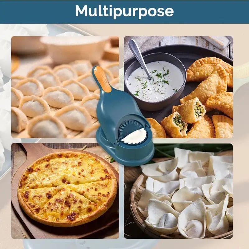 2 In 1 Dumpling Maker, Portable Manual Dumpling Presser, Dumpling Maker Mold, Dough Skin Molder Machine, Rolling Dough Dumpling Machine, Manual Tortilla Maker, Dough Pressing Tool, Kitchen Dumpling Making Tool