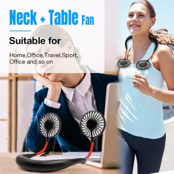 Mini Sports Fans 3 Gears Wearable Sport Fan