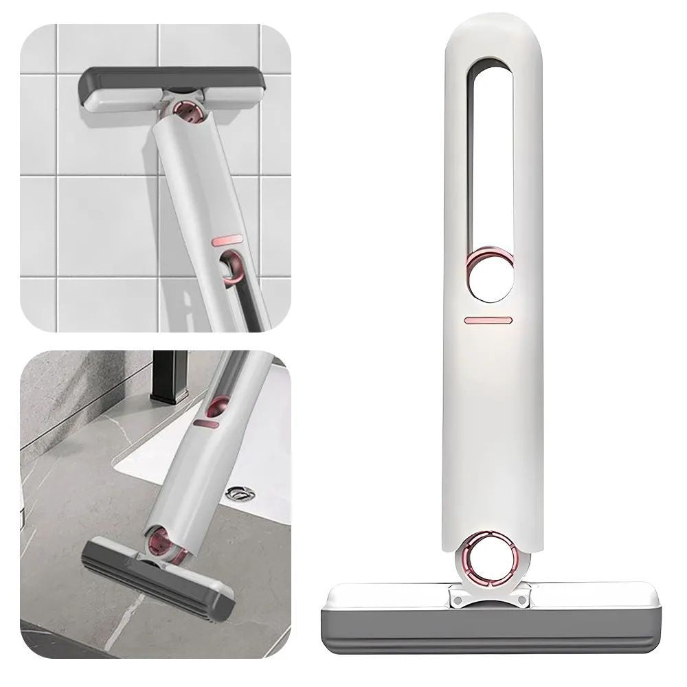 New Mini Squeeze Mop Portable Cleaning Mop Desk Cleaner Window Glass Sponge Cleaner Wear-Resistant Household Cleaning Tools