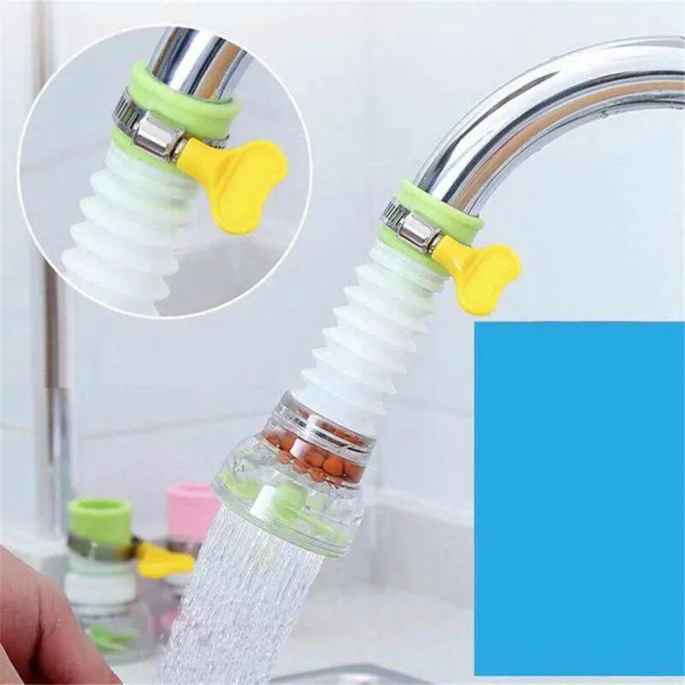 Plastic Fan Kitchen Shower Splash Fan Faucet Water Saving Filter Shower Water Rotating Spray Regulator Tap Water Filter Valve For Kitchen Tap Nozzle E