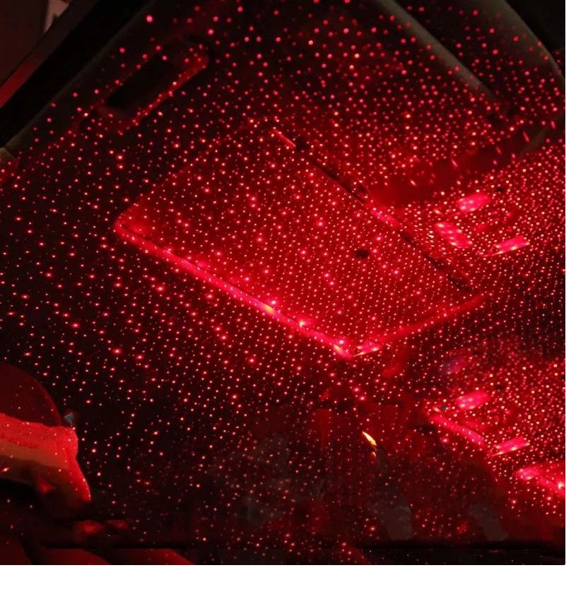 Romantic LED Car Roof Star Night Light Projector Atmosphere Galaxy Lamp USB Decorative Lamp Adjustable Car Interior Decor Light